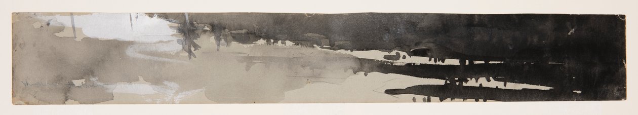 Fragmento de "Pesca de trutas, Lago St. John, Quebec" de Winslow Homer
