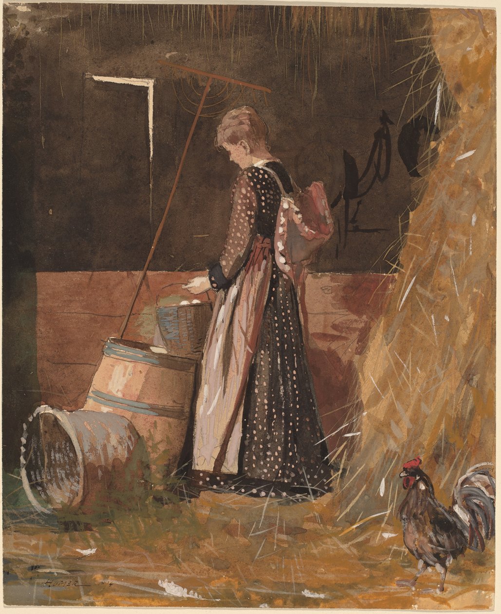 Ovos Frescos, 1874 (wc) de Winslow Homer