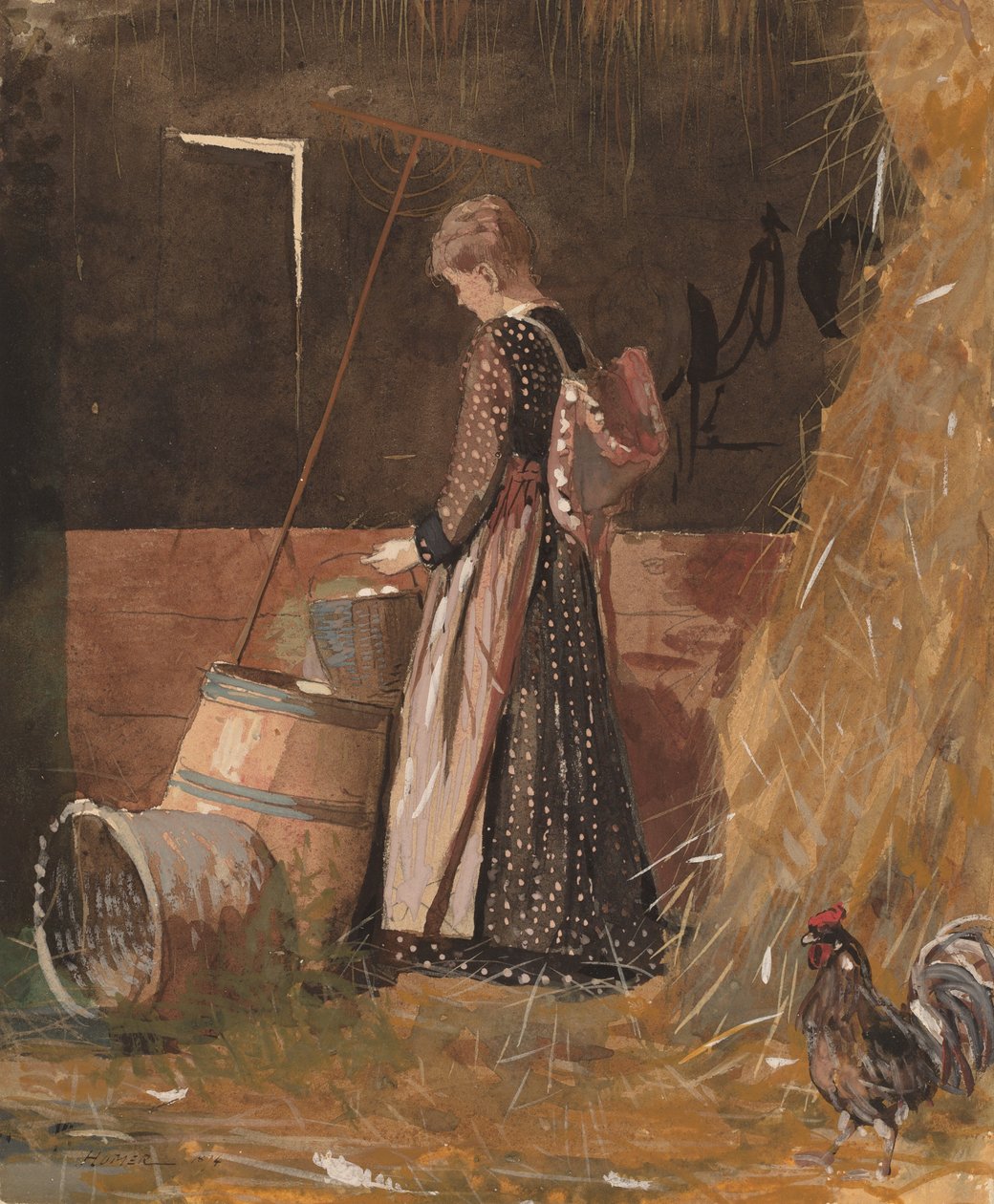 Ovos frescos, 1874. de Winslow Homer