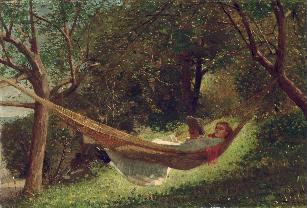 Menina na rede, 1873 de Winslow Homer