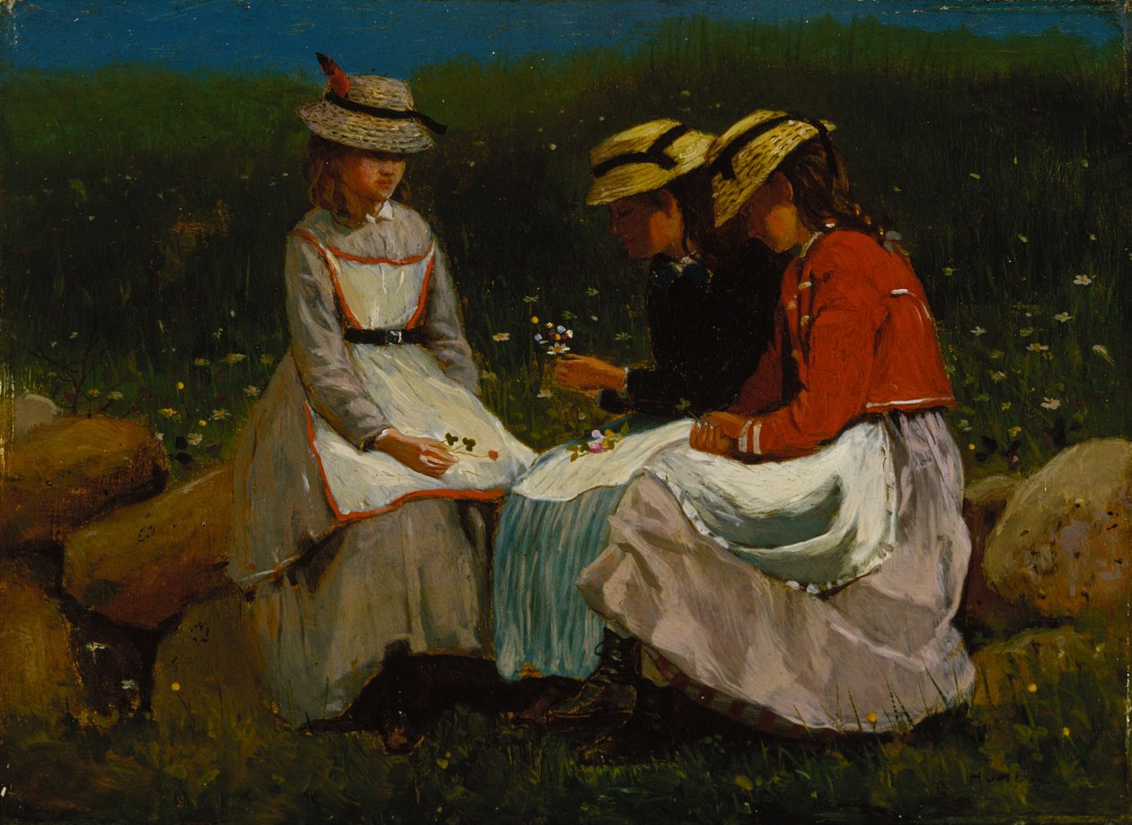 Raparigas numa paisagem de Winslow Homer