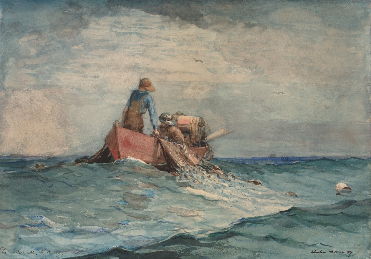 Transporte nas Redes, 1887. de Winslow Homer