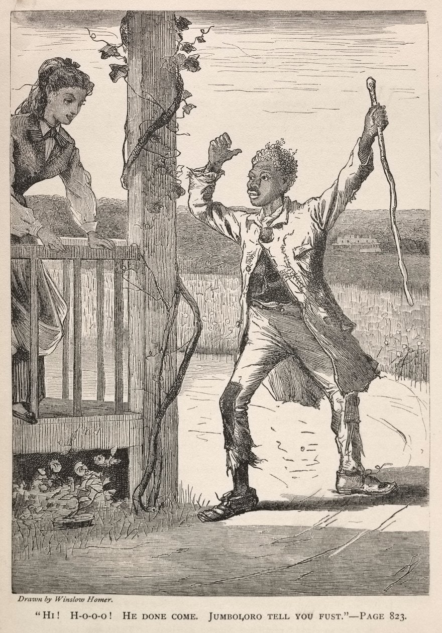 Oi! HOOO! Ele veio. Jumboloro Tell You First., 1869. de Winslow Homer