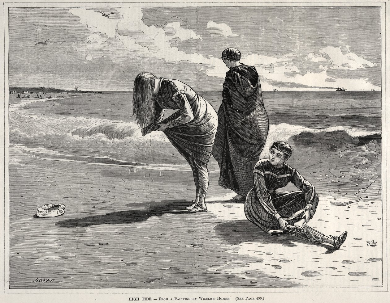 Maré alta, 1870. de Winslow Homer