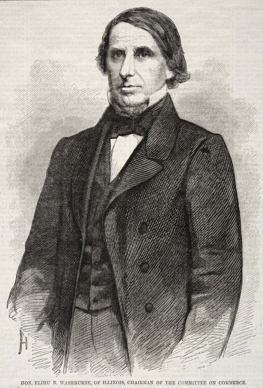 Elihu B. Washburne, do Illinois, Presidente da Comissão do Comércio de Winslow Homer