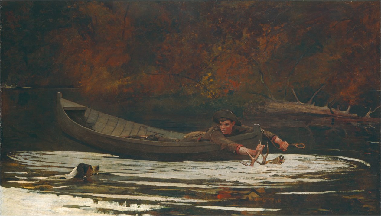 Cão e Caçador de Winslow Homer