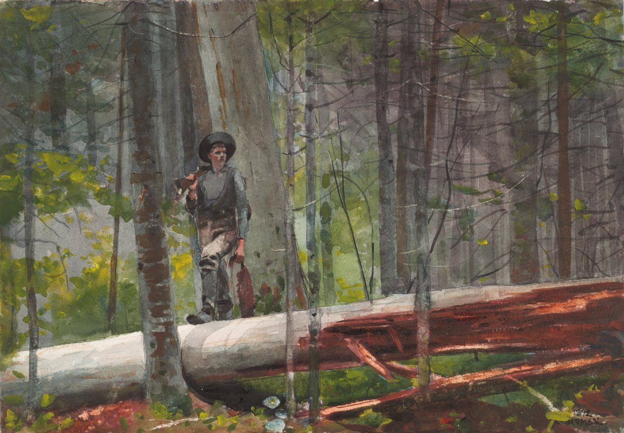 Caçador nas Adirondacks de Winslow Homer