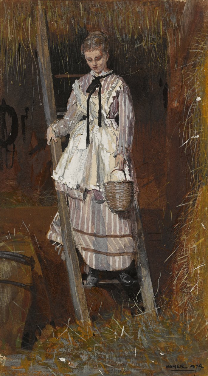 Caçando ovos, 1874 de Winslow Homer