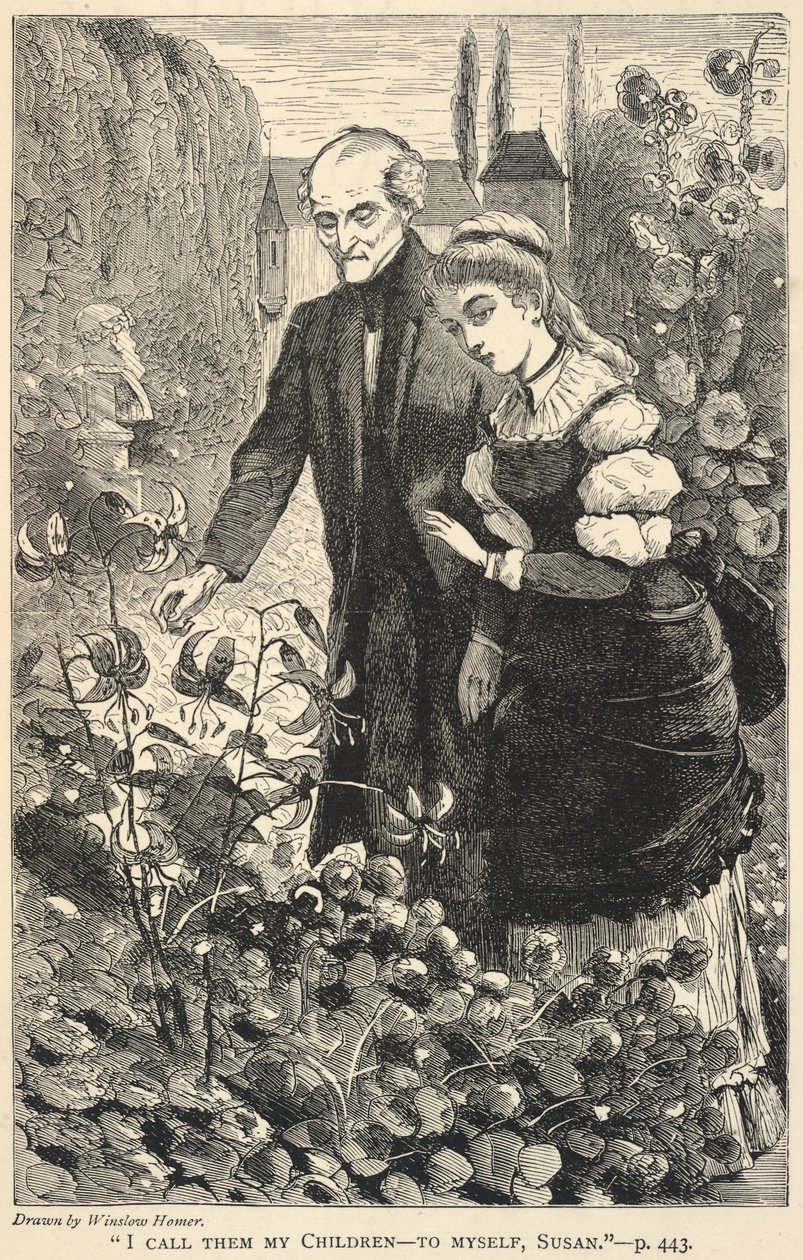 "I Call Them My Children--to Myself, Susan.", de The Galaxy, outubro de 1869 de Winslow Homer