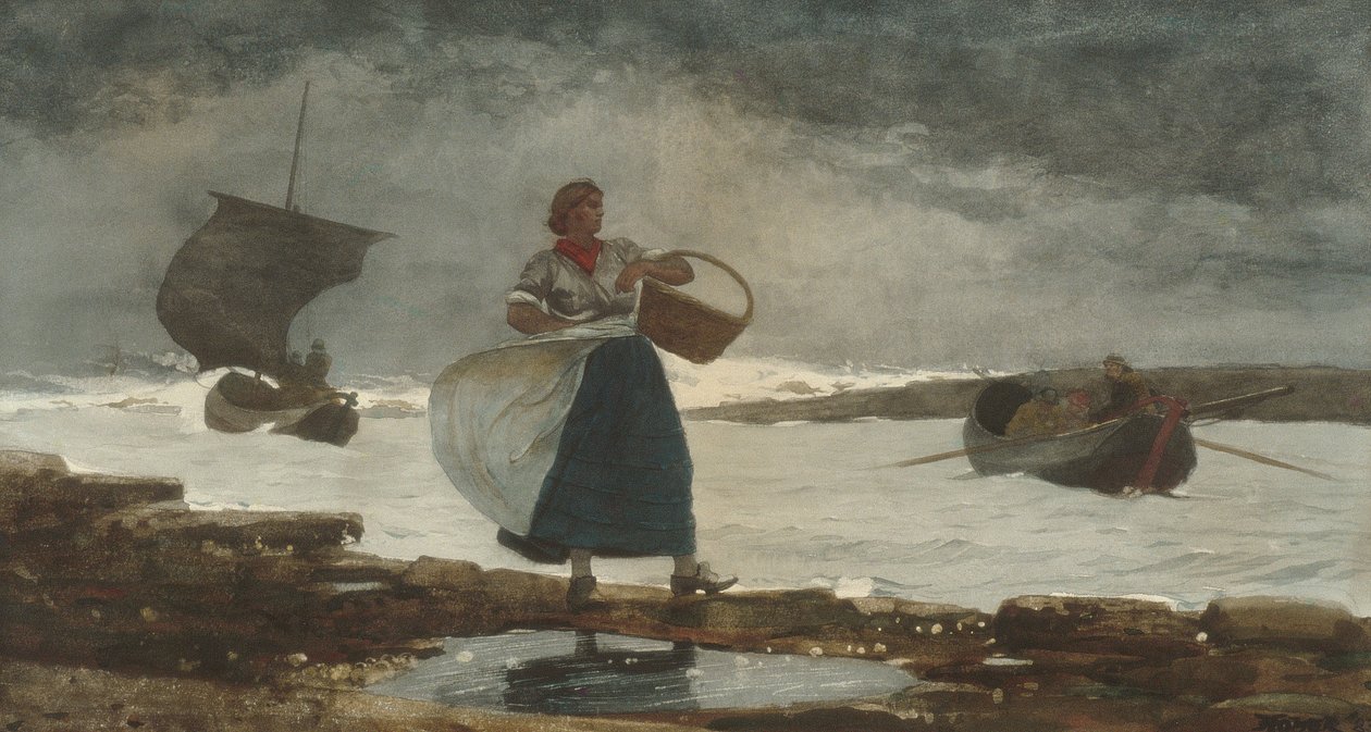 No interior do bar de Winslow Homer
