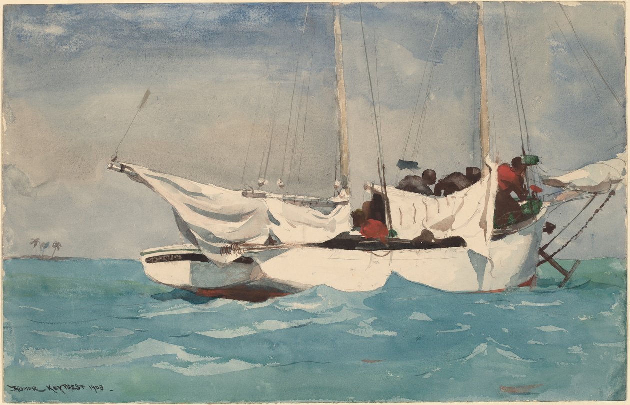 Key West, âncora de transporte de Winslow Homer