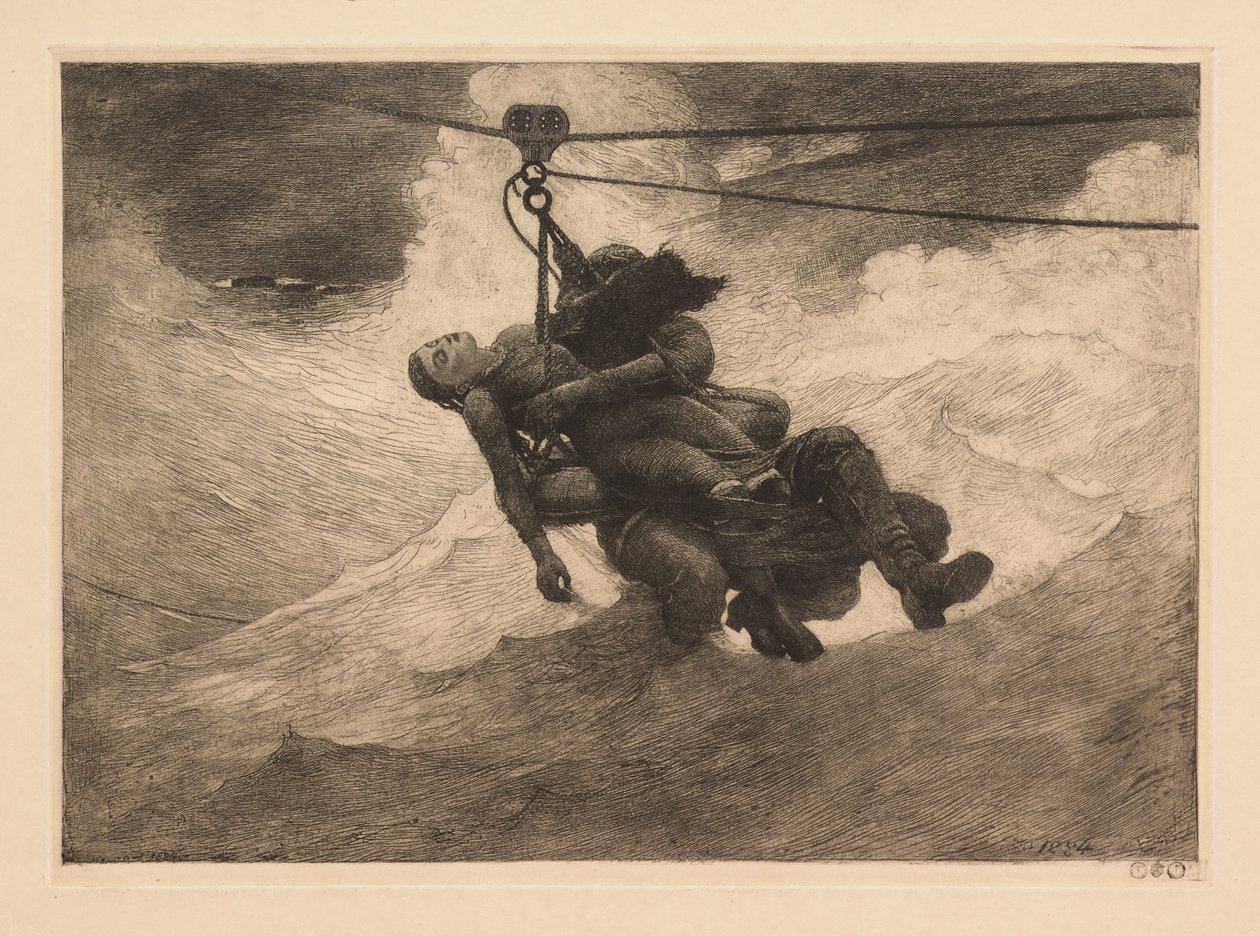 Linha de salvamento de Winslow Homer