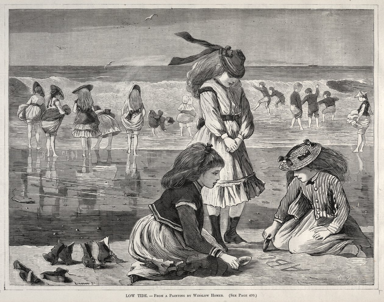Maré baixa, 1870. de Winslow Homer