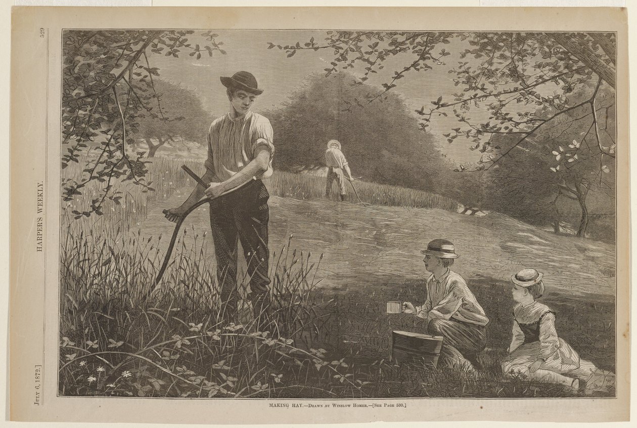 A fazer feno de Winslow Homer