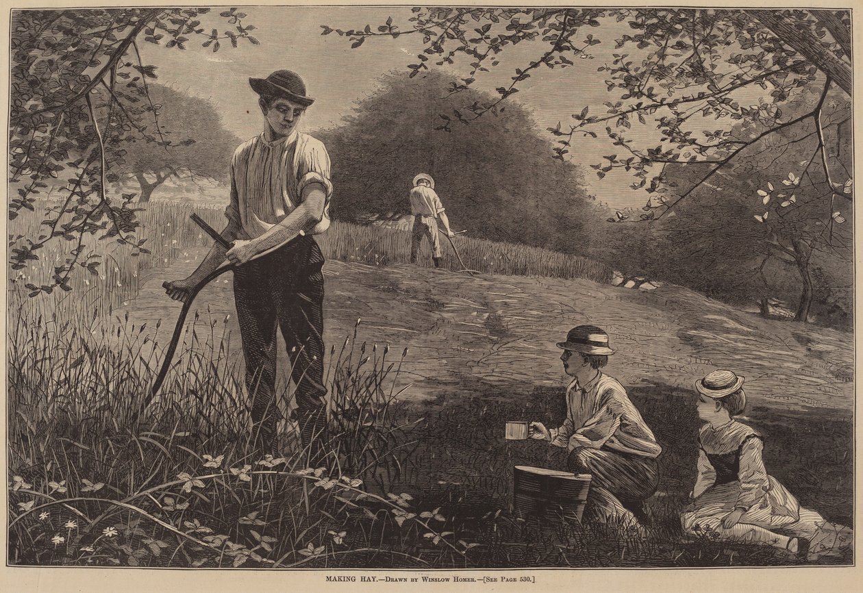 Making Hay, publicado em 1872. de Winslow Homer