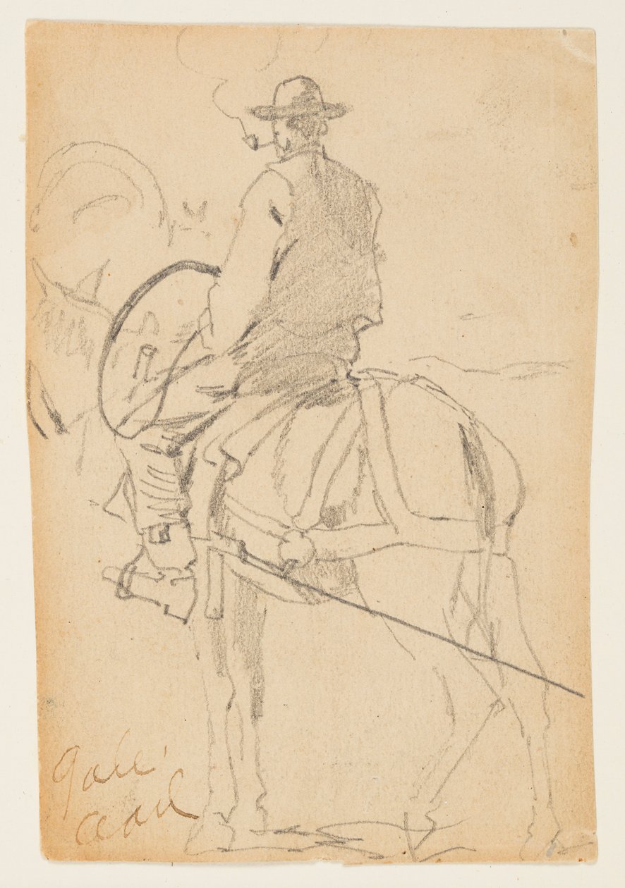 Homem andando a cavalo de Winslow Homer
