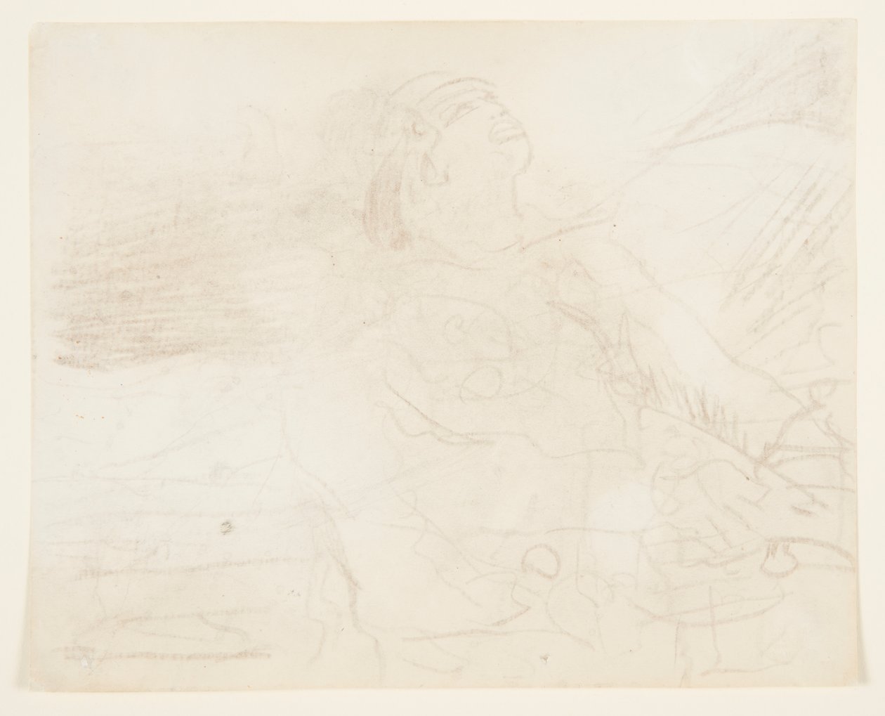 Homem no convés batendo no sino de um navio de Winslow Homer