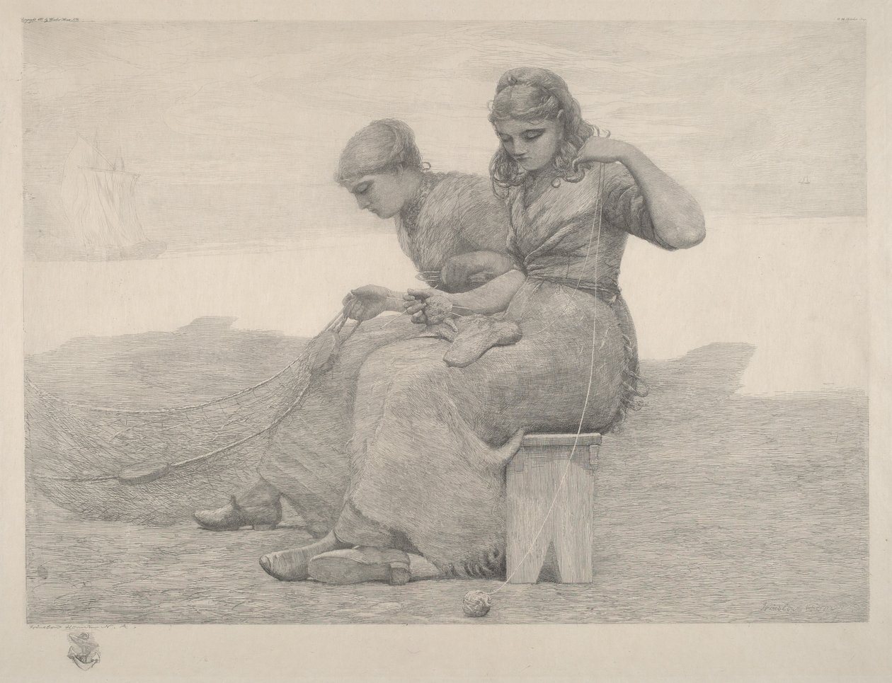 Reparação de redes de Winslow Homer
