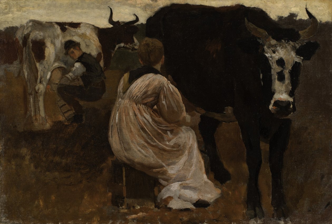 Ordenha de Winslow Homer