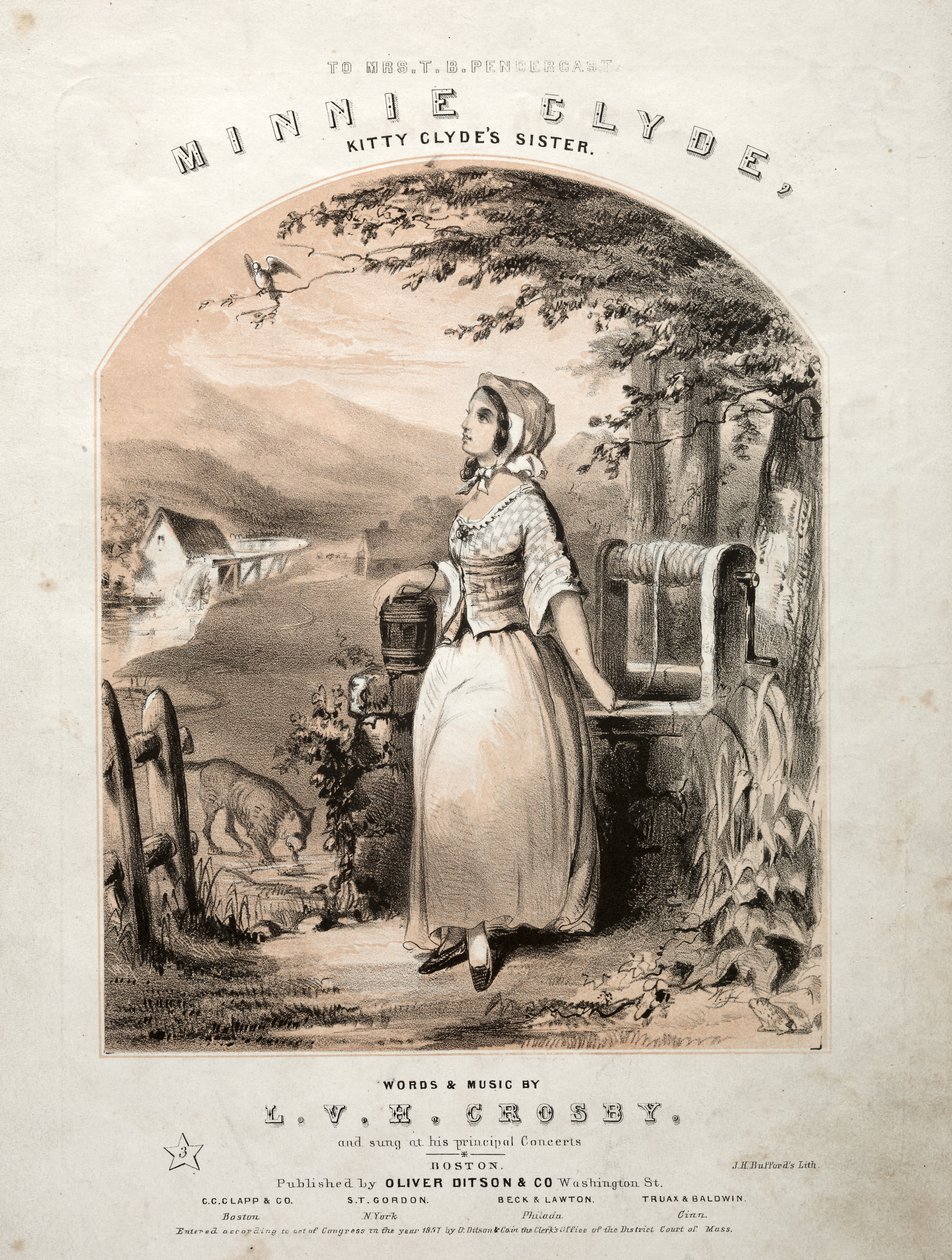 Minnie Clyde - Capa da partitura de Winslow Homer