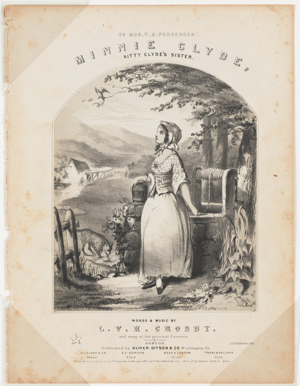 Minnie Clyde [Folha de música de cinco páginas, completo] de Winslow Homer