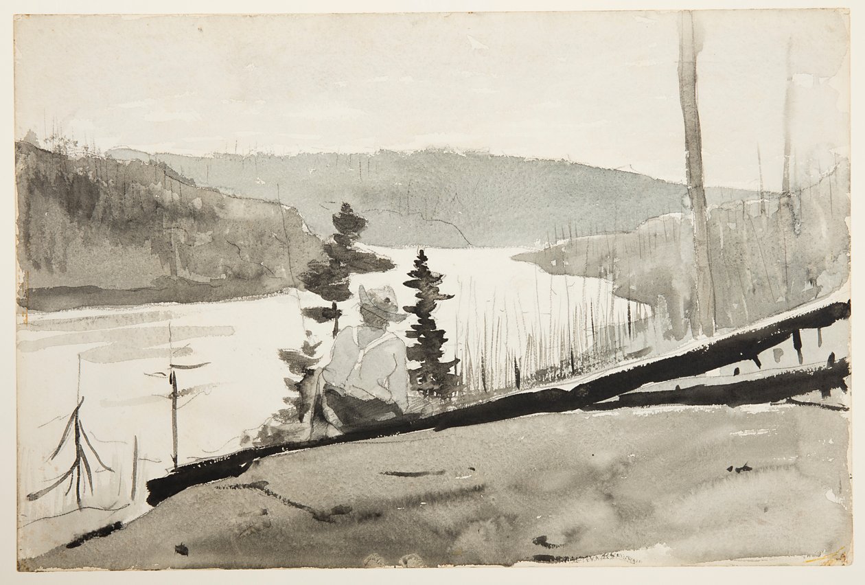 Rio ou lago da montanha de Winslow Homer