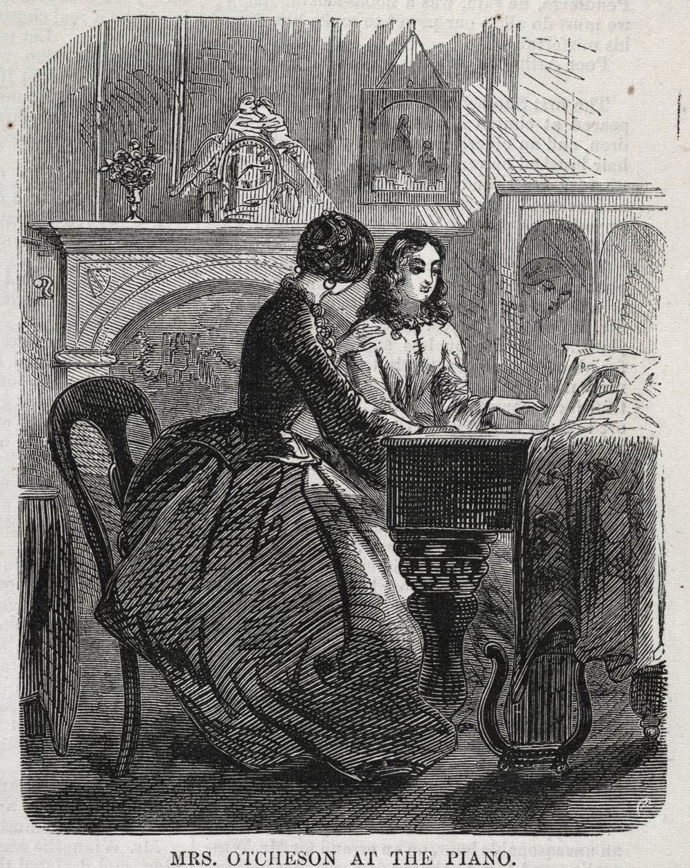 A Sra. Otcheson ao piano de Winslow Homer