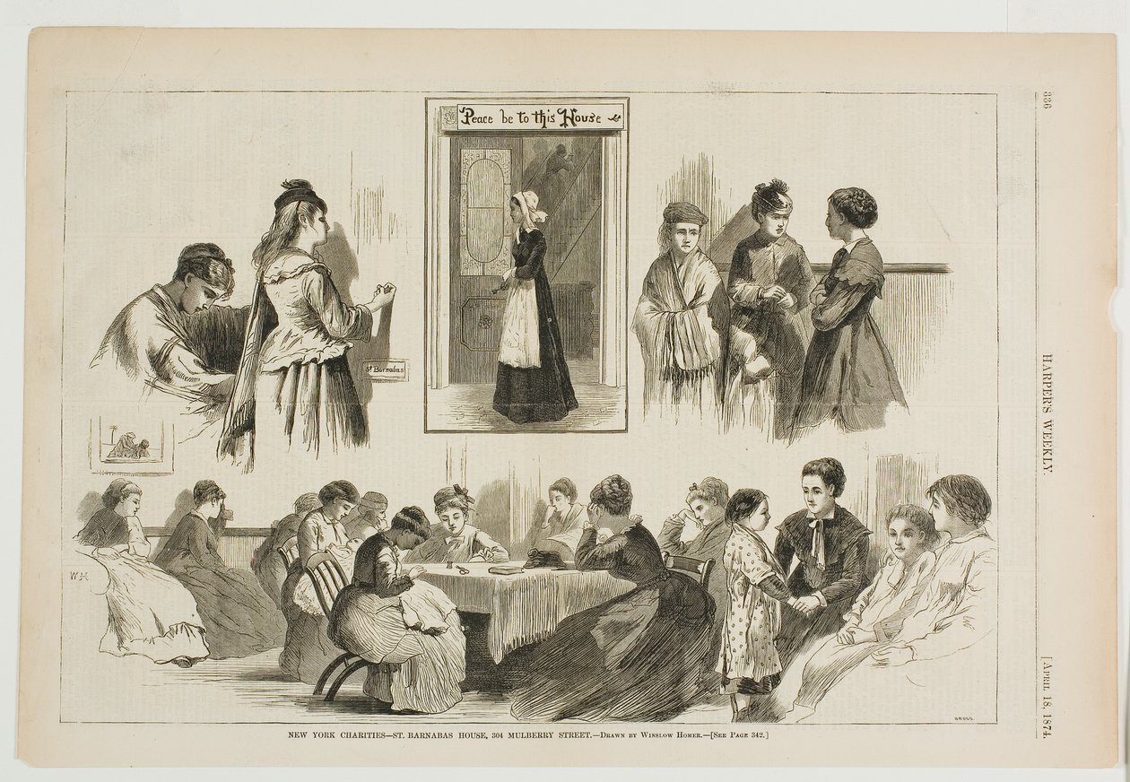 New York Charities-St Barnabas House, 304 Mulberry Street de Winslow Homer