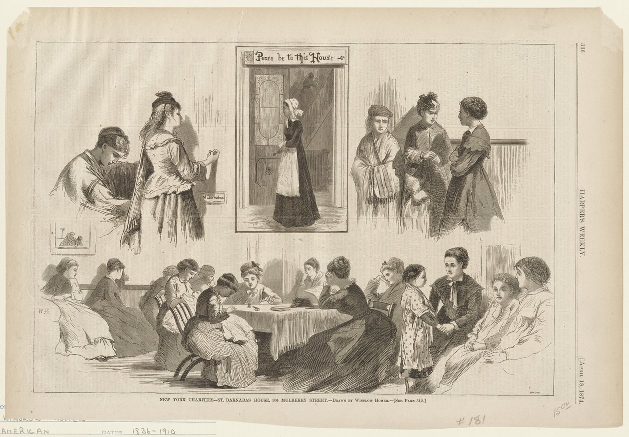Instituições de beneficência de Nova Iorque - St. Barnabas House de Winslow Homer
