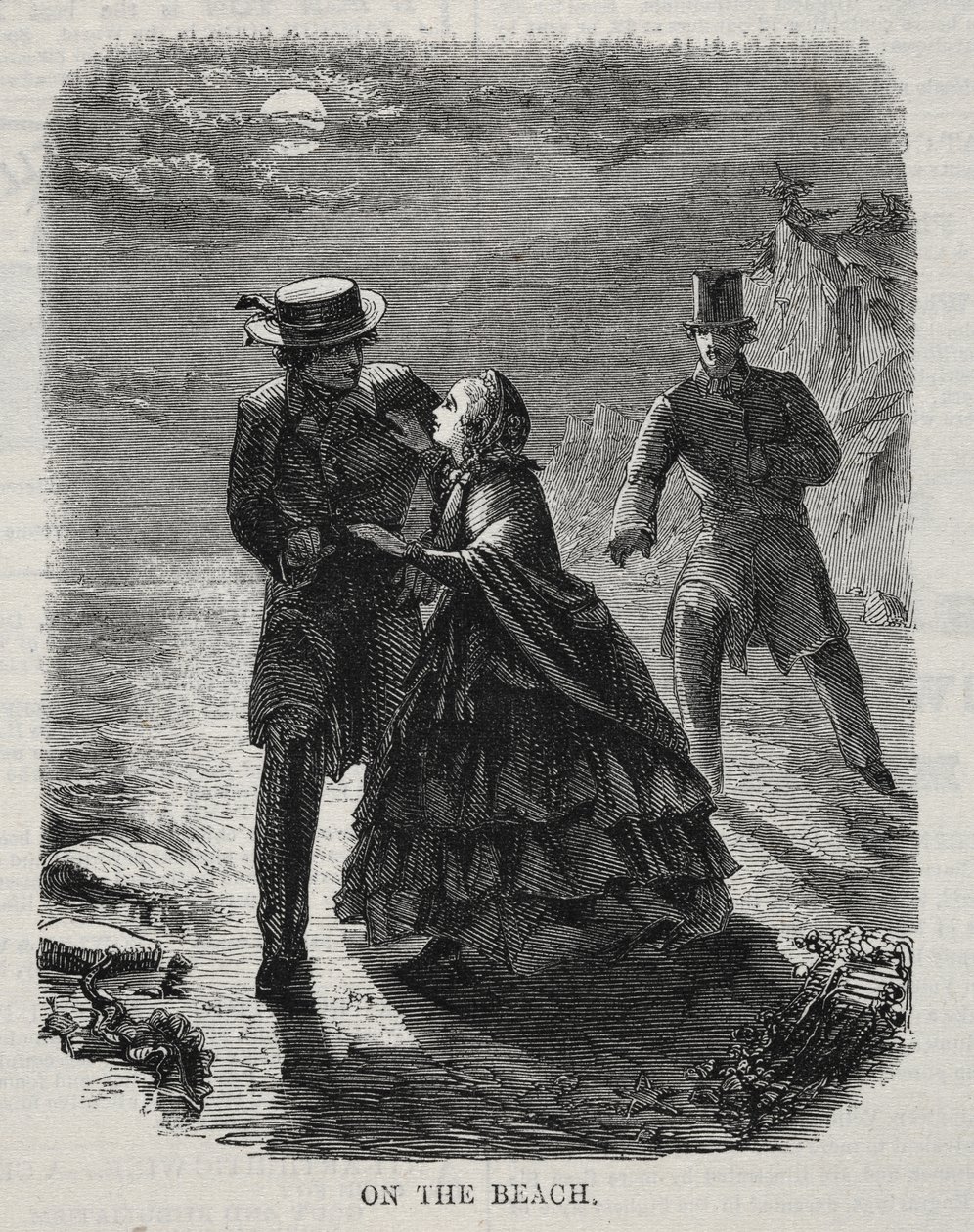 Na praia, 1860. de Winslow Homer