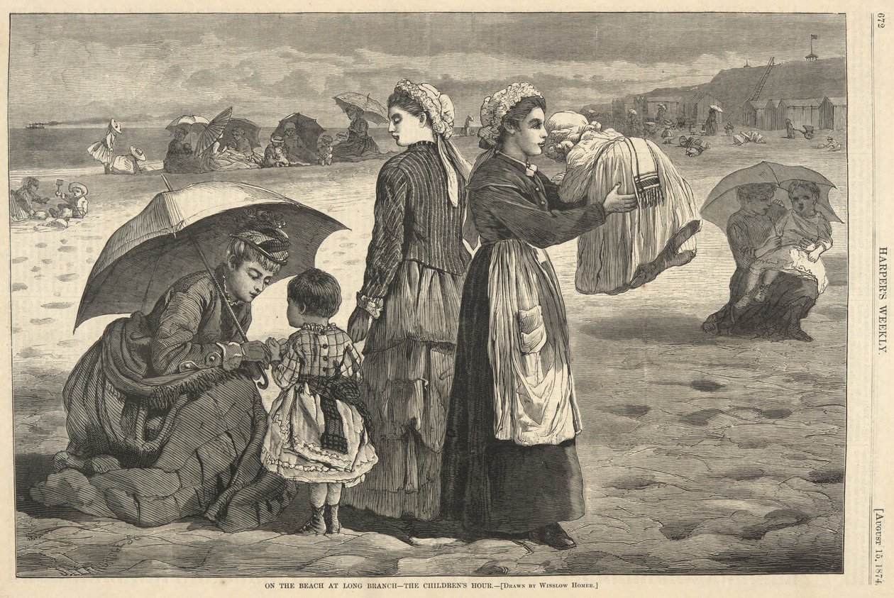 Na praia de Long Branch - A hora das crianças, de Harper