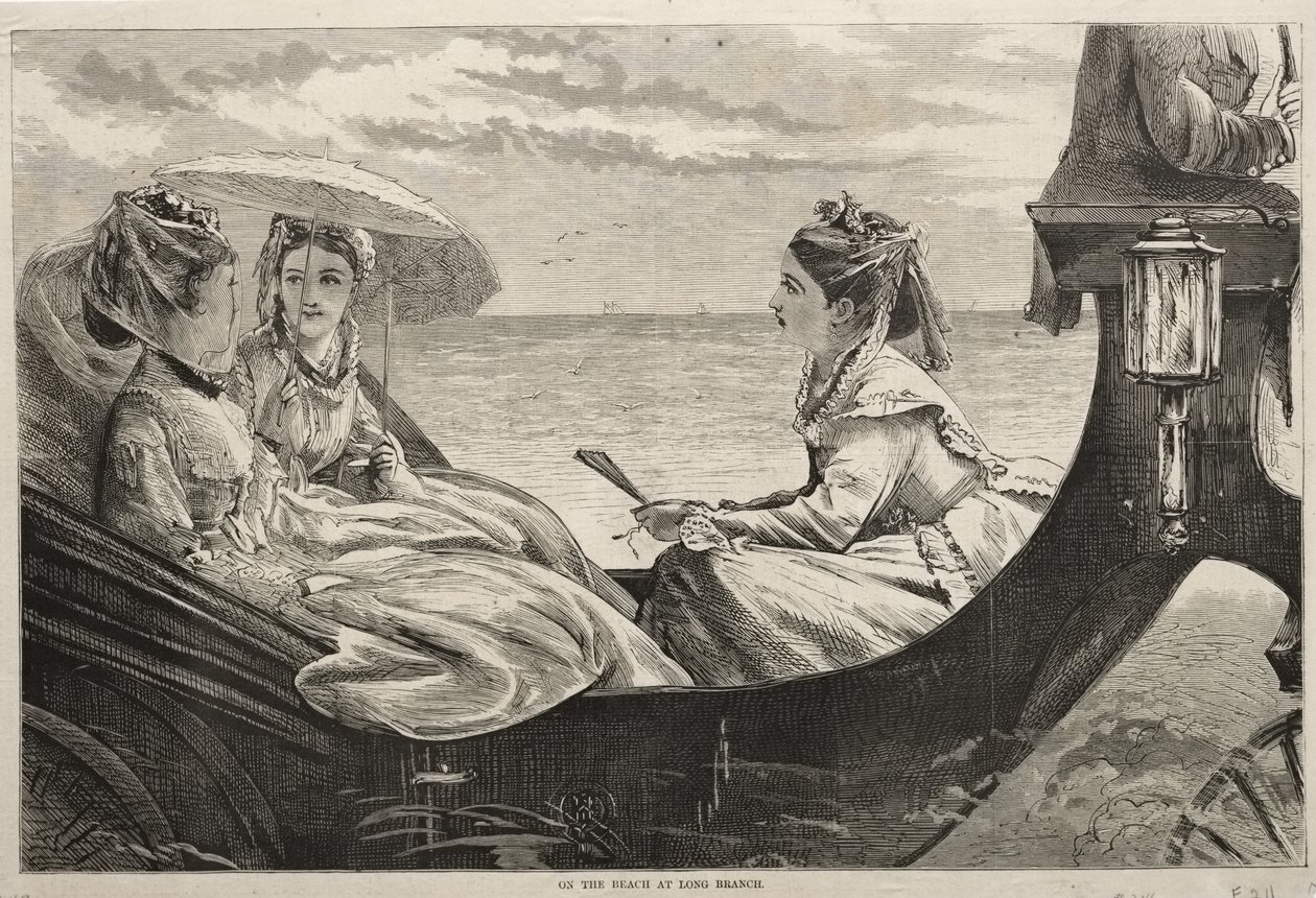 Na praia de Long Branch de Winslow Homer