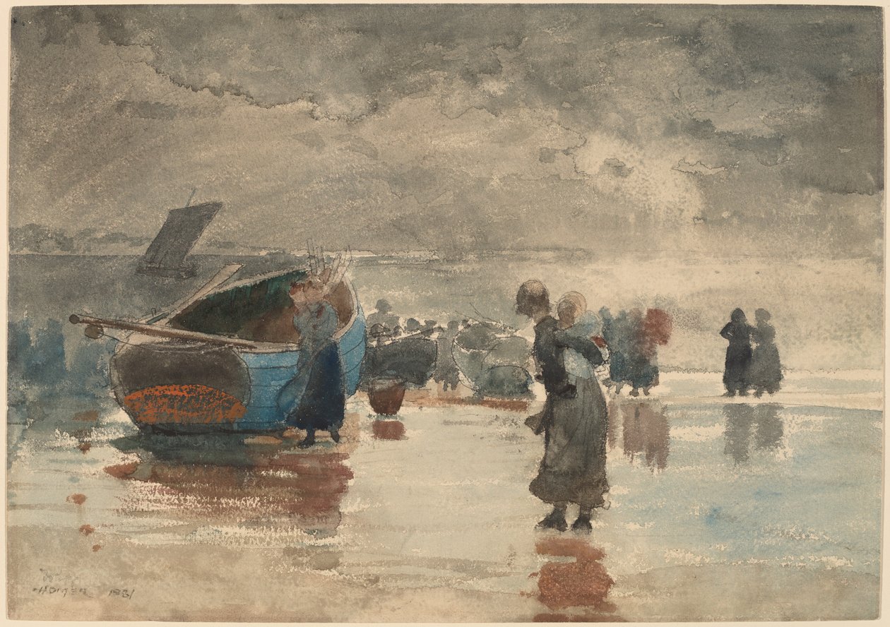 Nas areias de Winslow Homer
