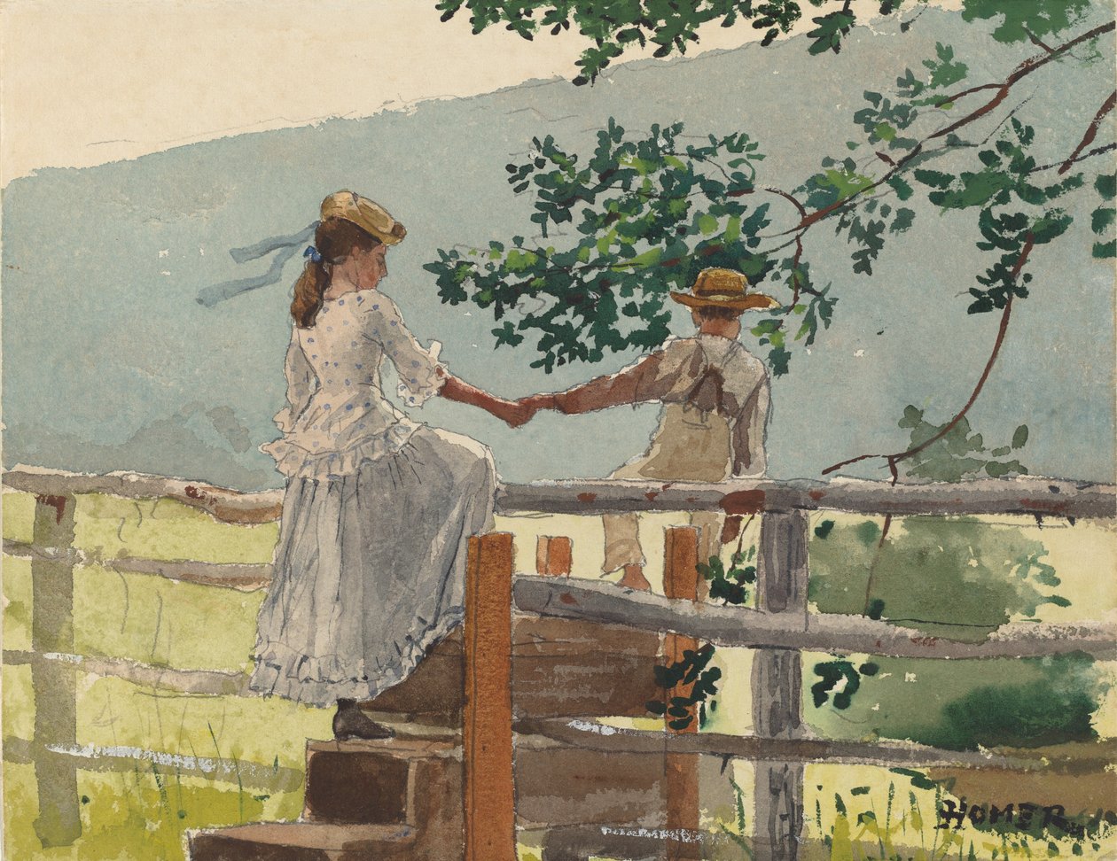 No Stile, 1878. de Winslow Homer