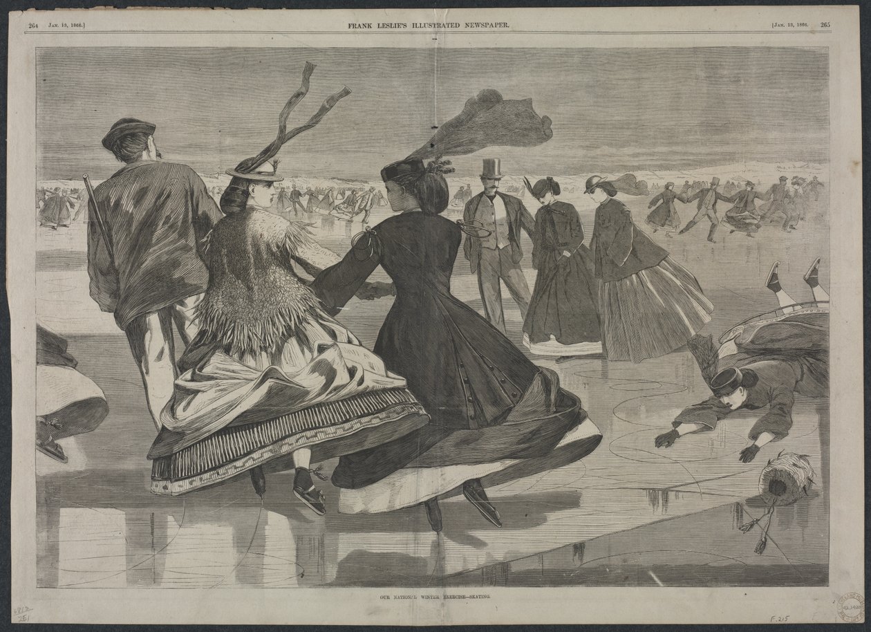 O nosso exercício nacional de inverno - Patinagem de Winslow Homer