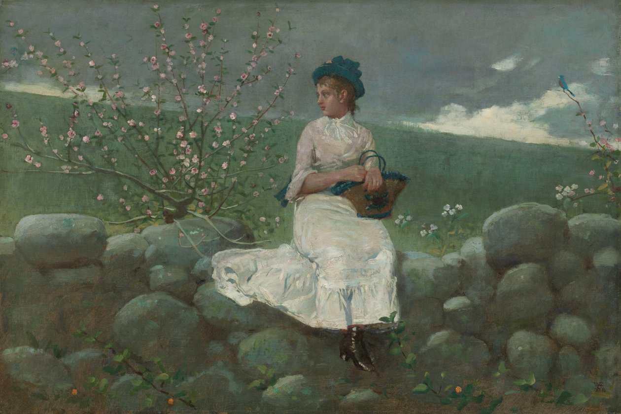 Flores de pêssego de Winslow Homer