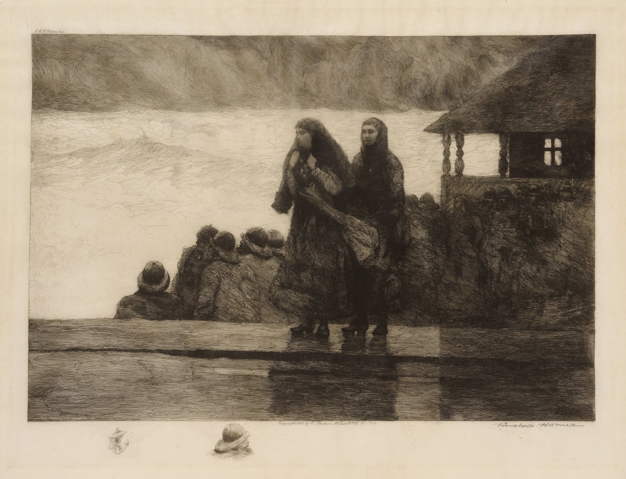 Os perigos do mar de Winslow Homer