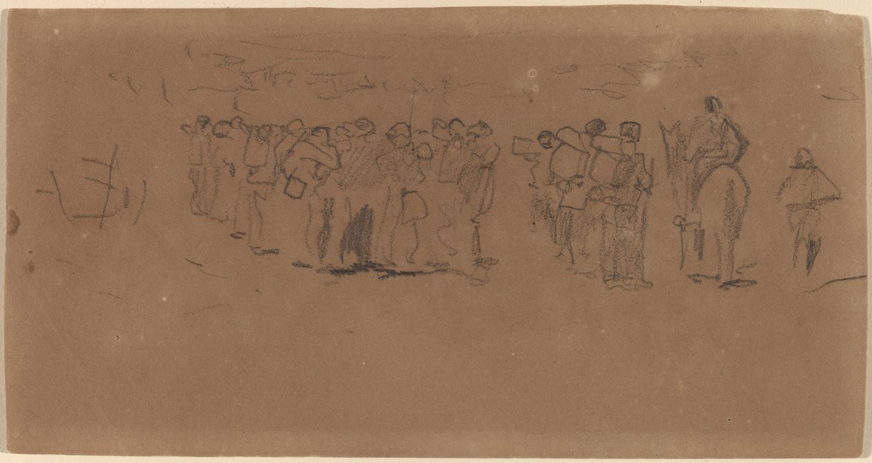 Preparando-se para a Marcha de 1862. de Winslow Homer