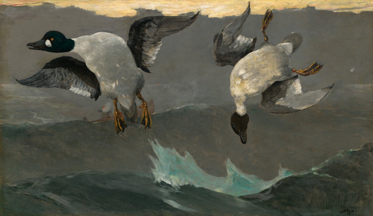 Direita e Esquerda, 1909. de Winslow Homer