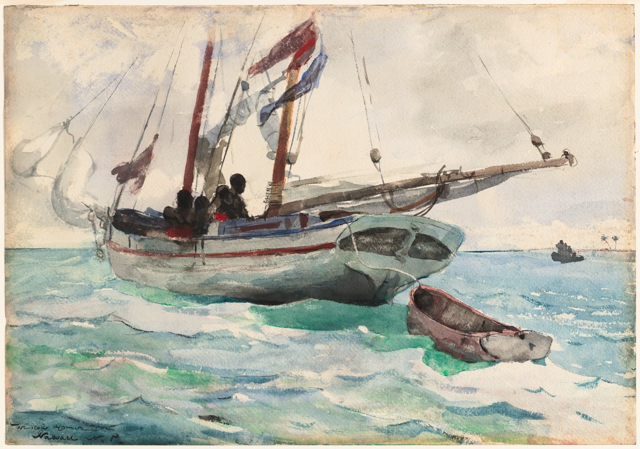 Escuna - Nassau de Winslow Homer