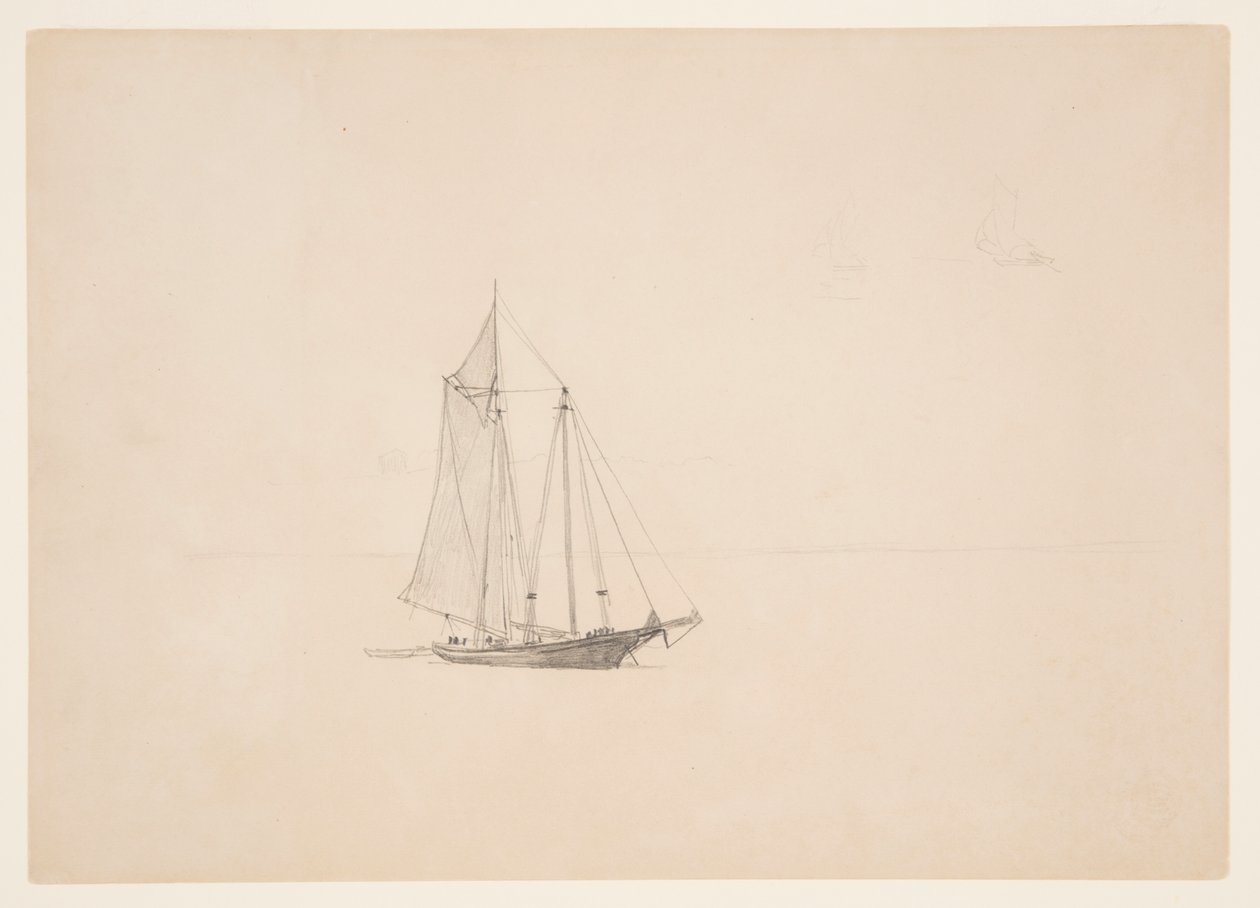 Escuna com bote de Winslow Homer