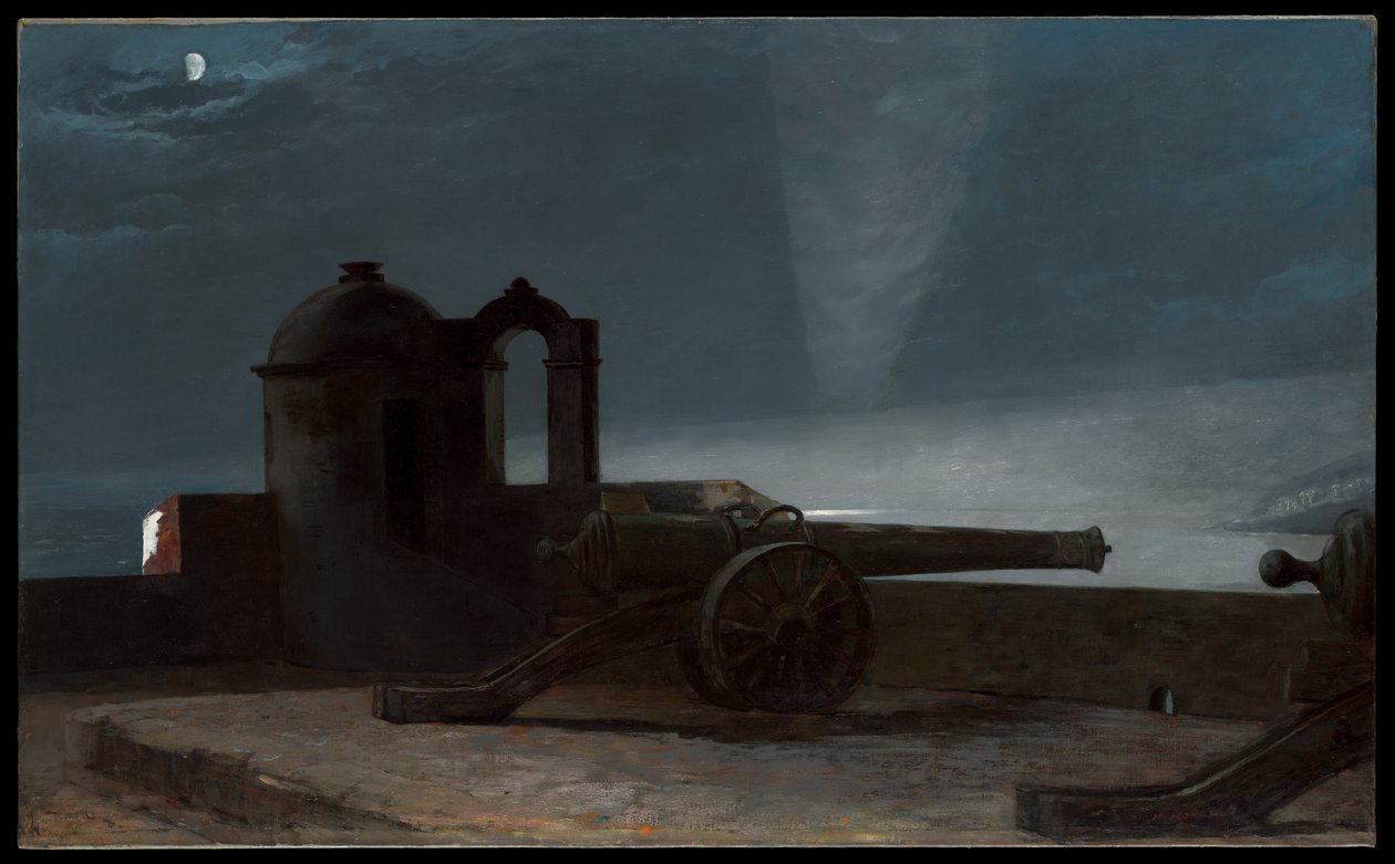 Holofote à entrada do porto, Santiago de Cuba de Winslow Homer
