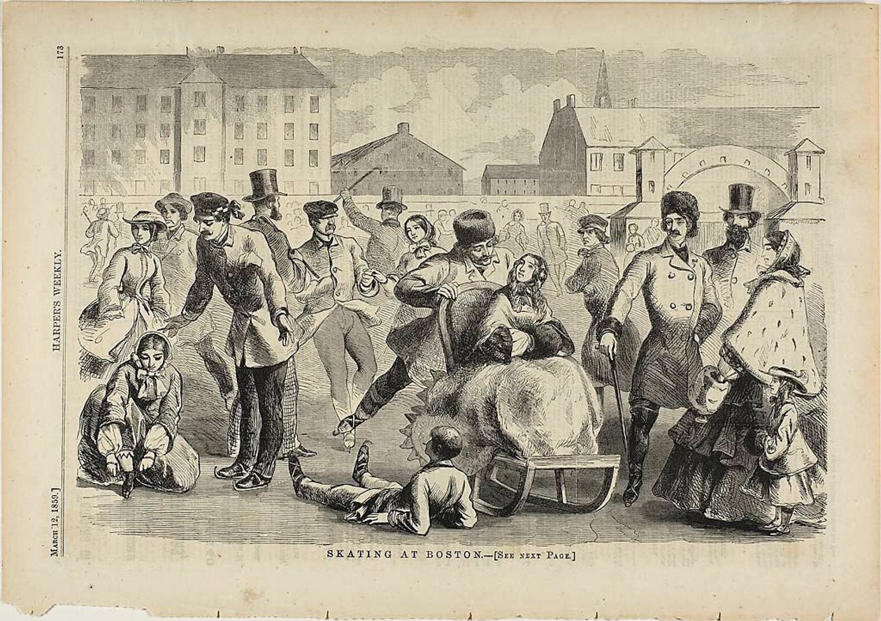 Patinagem em Boston de Winslow Homer