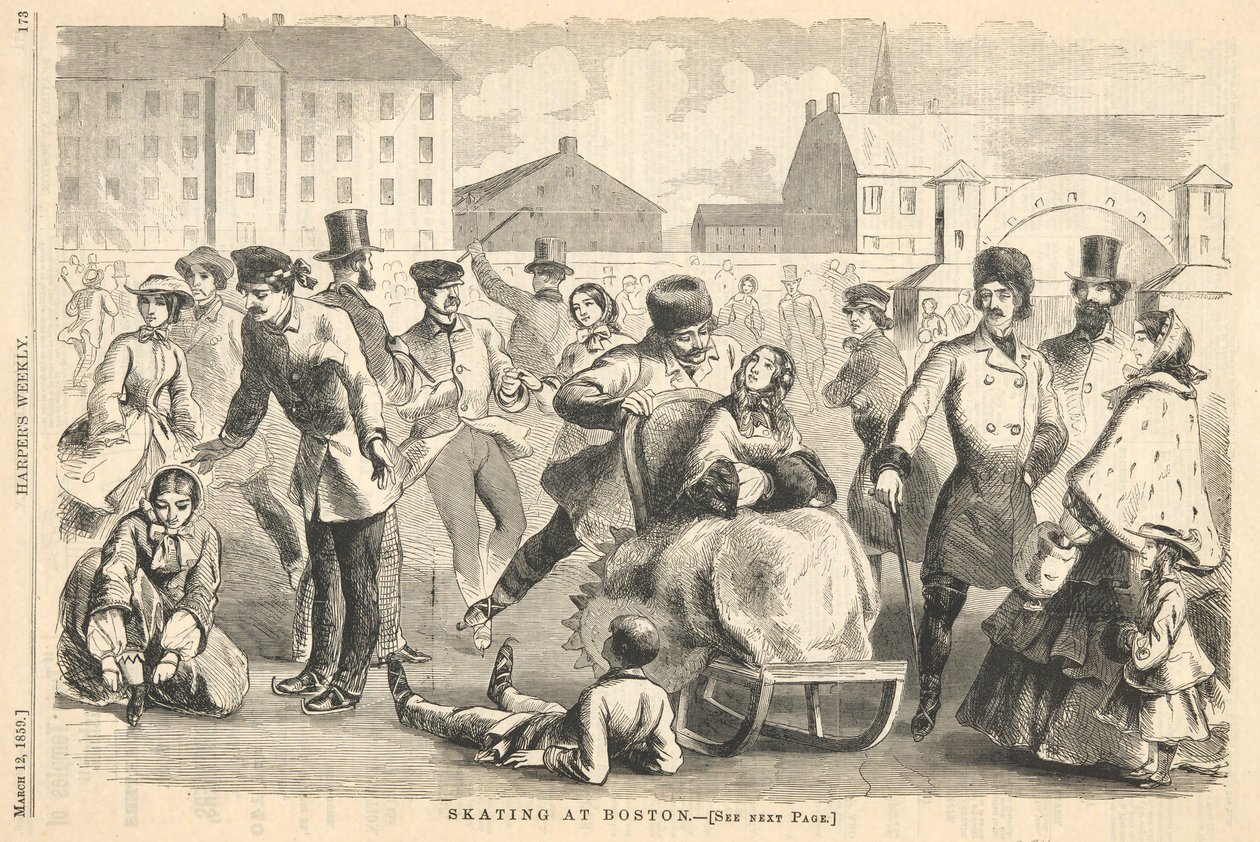 Patinação em Boston, de Harper de Winslow Homer