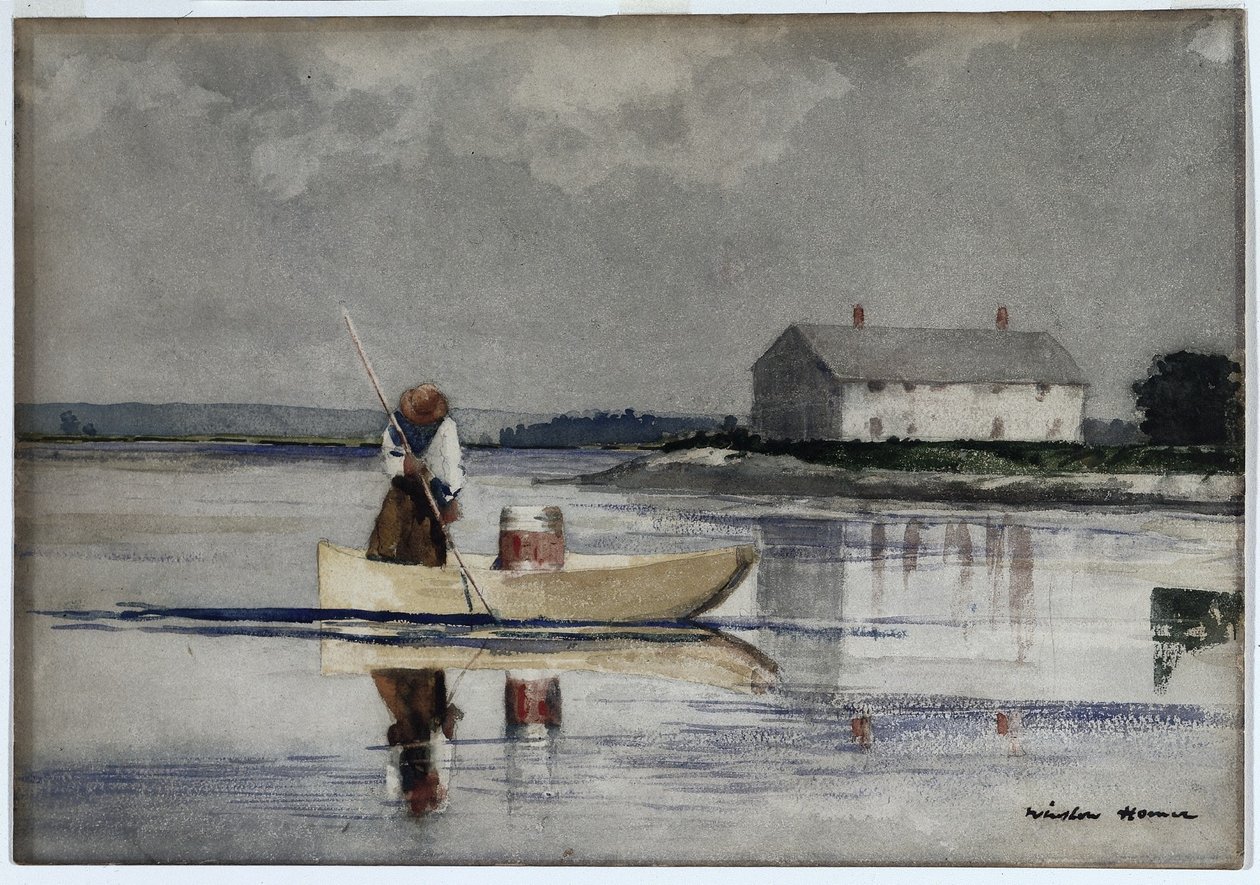 Enguias de lança, finais do século XIX. de Winslow Homer