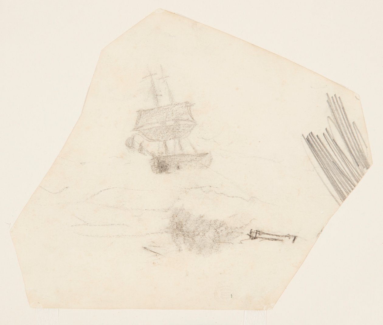 Square Rigger em um mar tempestuoso de Winslow Homer