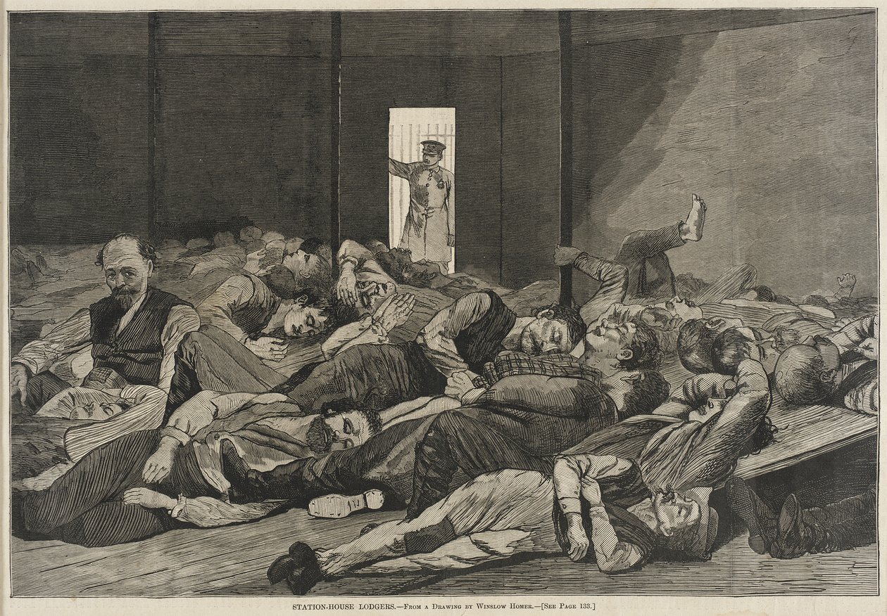 Hóspedes da casa da estação de Winslow Homer