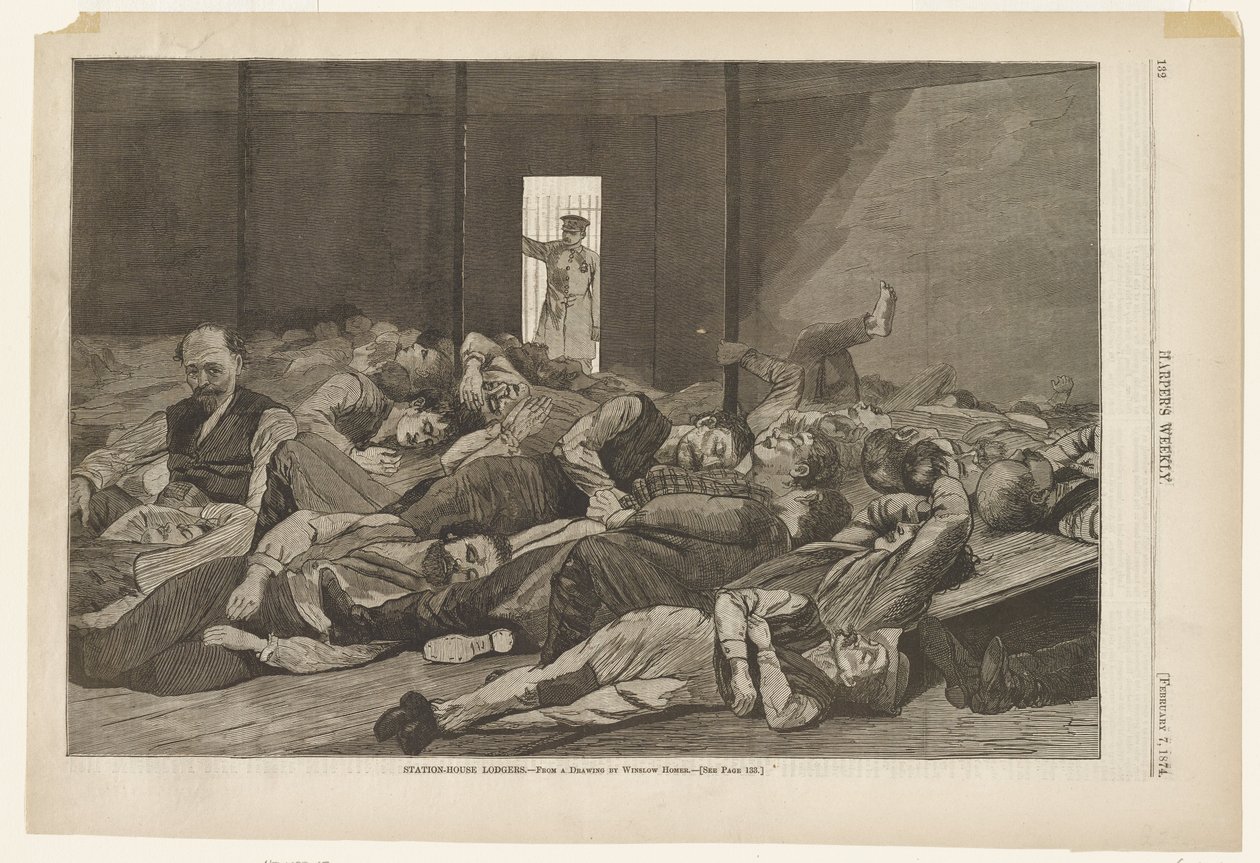 Hóspedes da casa da estação de Winslow Homer