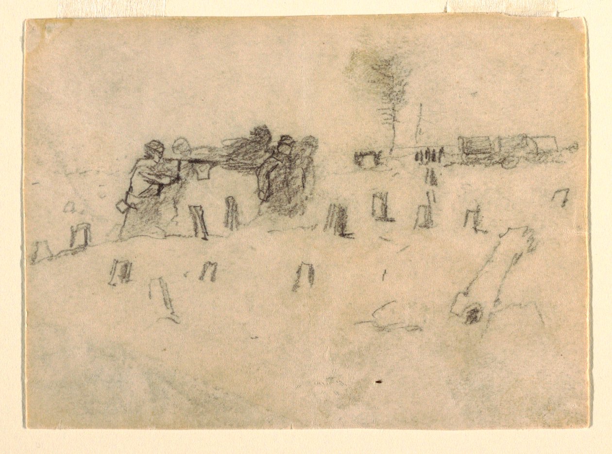 Maqueiros carregando um soldado de Winslow Homer