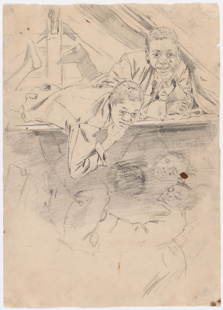 Study for Army Boots [verso], 1865. de Winslow Homer